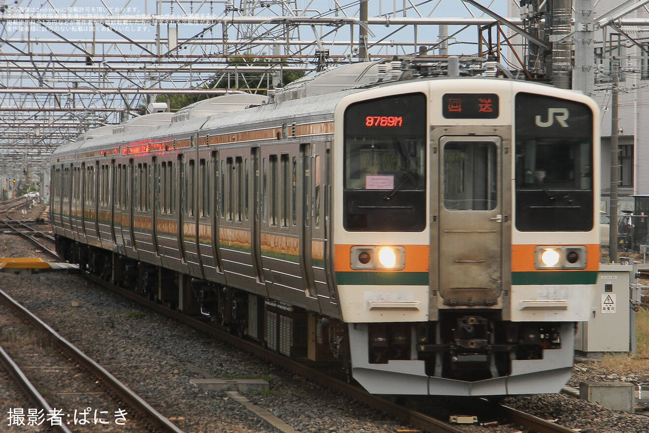 【JR東】211系A31編成大宮総合車両センター出場回送の拡大写真