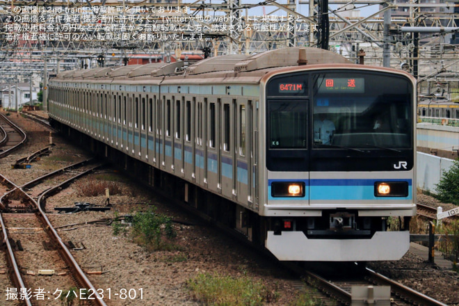 【JR東】E231系ミツK6編成 東京総合車両センター出場（202410）を中野駅で撮影した写真