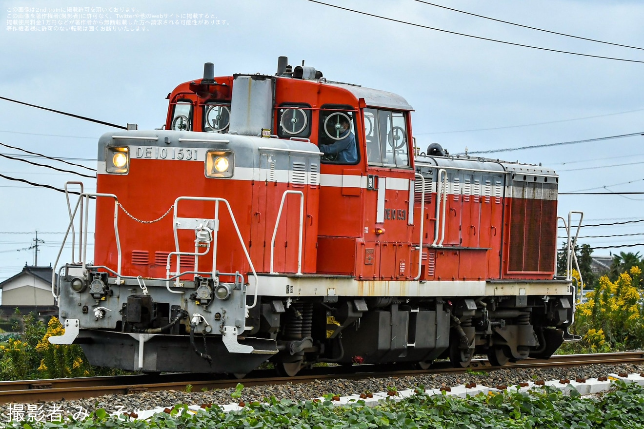 【JR西】DE10-1531後藤総合車両所本所出場試運転の拡大写真