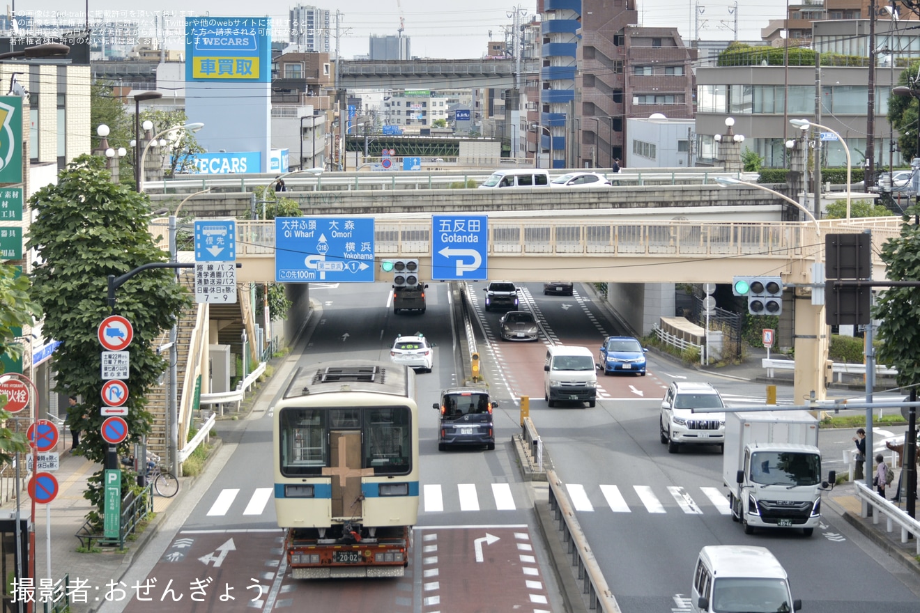 【小田急】8000形8059F 8109号車-8159号車が大野総合車両所より搬出の拡大写真