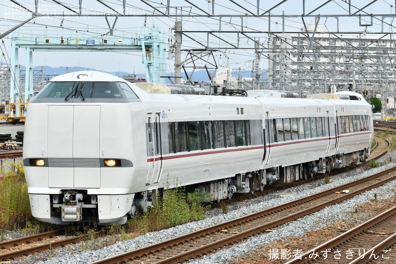 【JR西】289系FH304編成 吹田総合車両所本所出場試運転の拡大写真