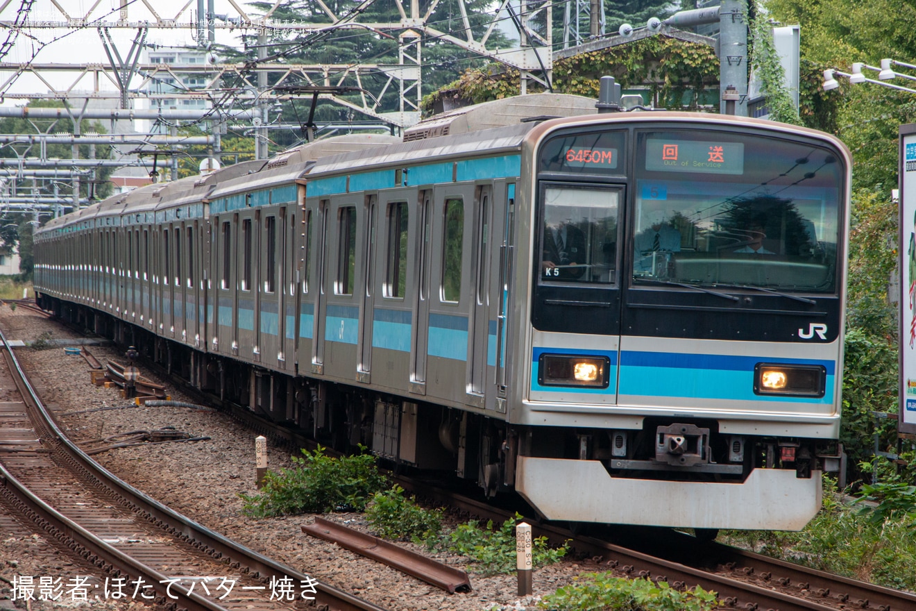 【JR東】E231系K5編成東京総合車両センター入場回送の拡大写真