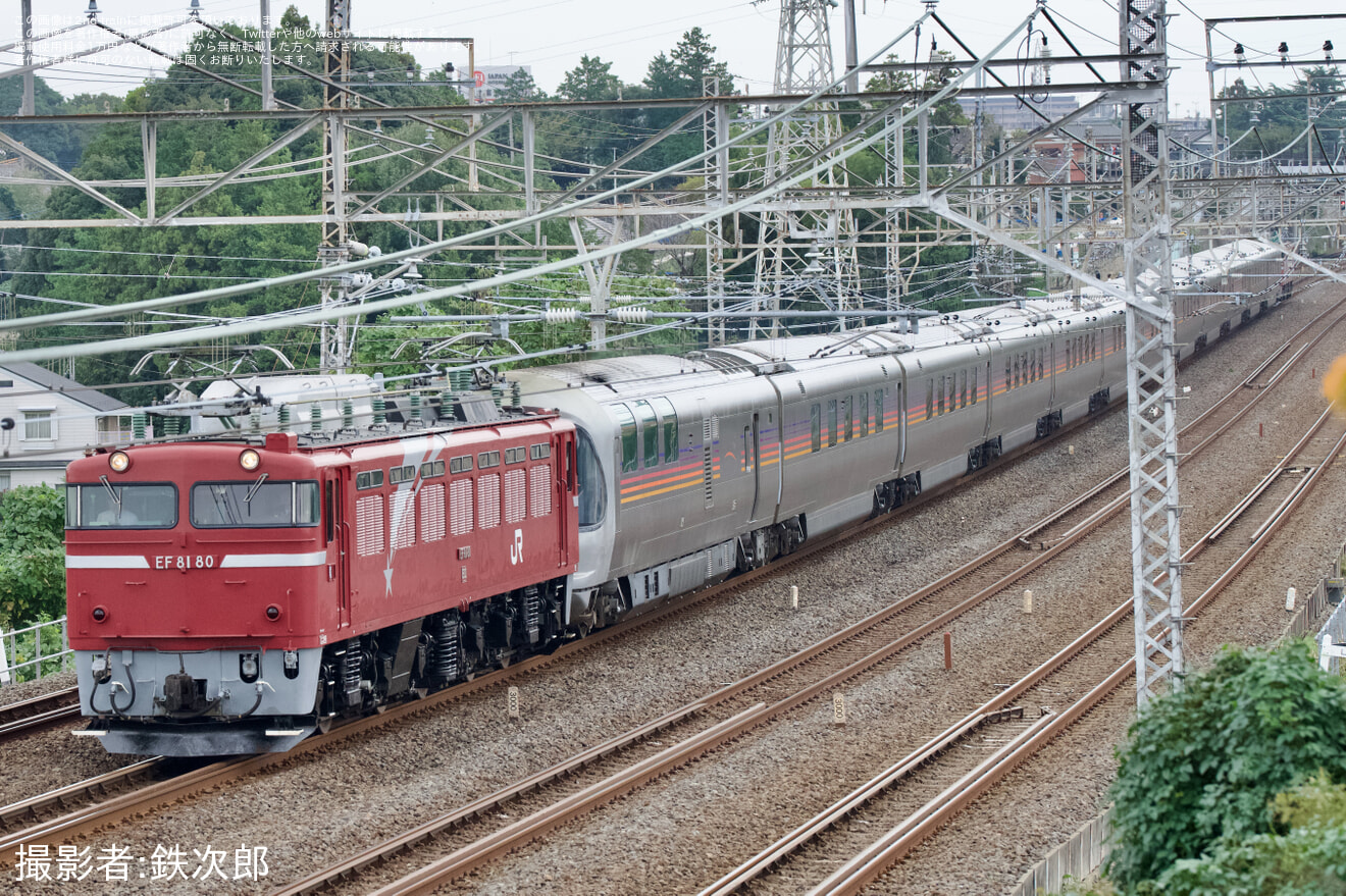 【JR東】「カシオペア紀行  昼行ツアー(上野～取手間)」の拡大写真