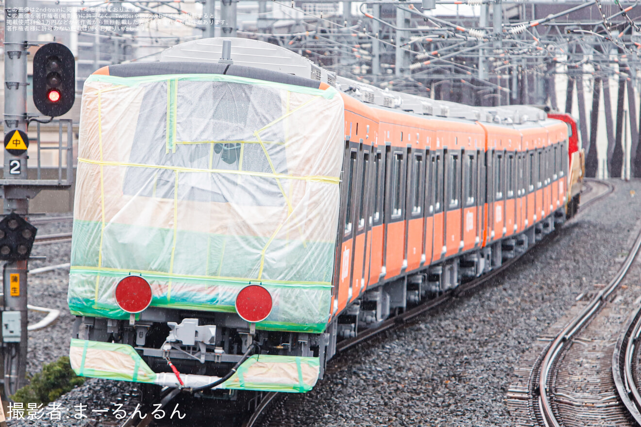 【伊予鉄】新型車両7000系甲種輸送の拡大写真