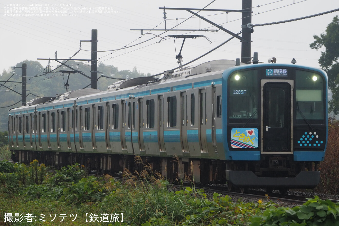 【JR東】相模線「時めくTrain2024」ヘッドマークを取り付け開始の拡大写真