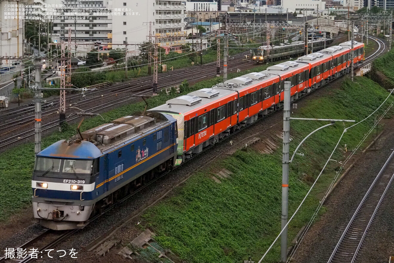 【伊予鉄】新型車両7000系甲種輸送の拡大写真