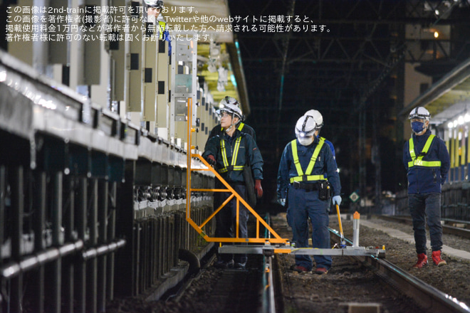 【小田急】中央林間駅下り線にホームドア設置を中央林間駅で撮影した写真