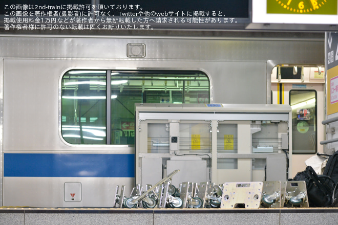 【小田急】中央林間駅下り線にホームドア設置を中央林間駅で撮影した写真