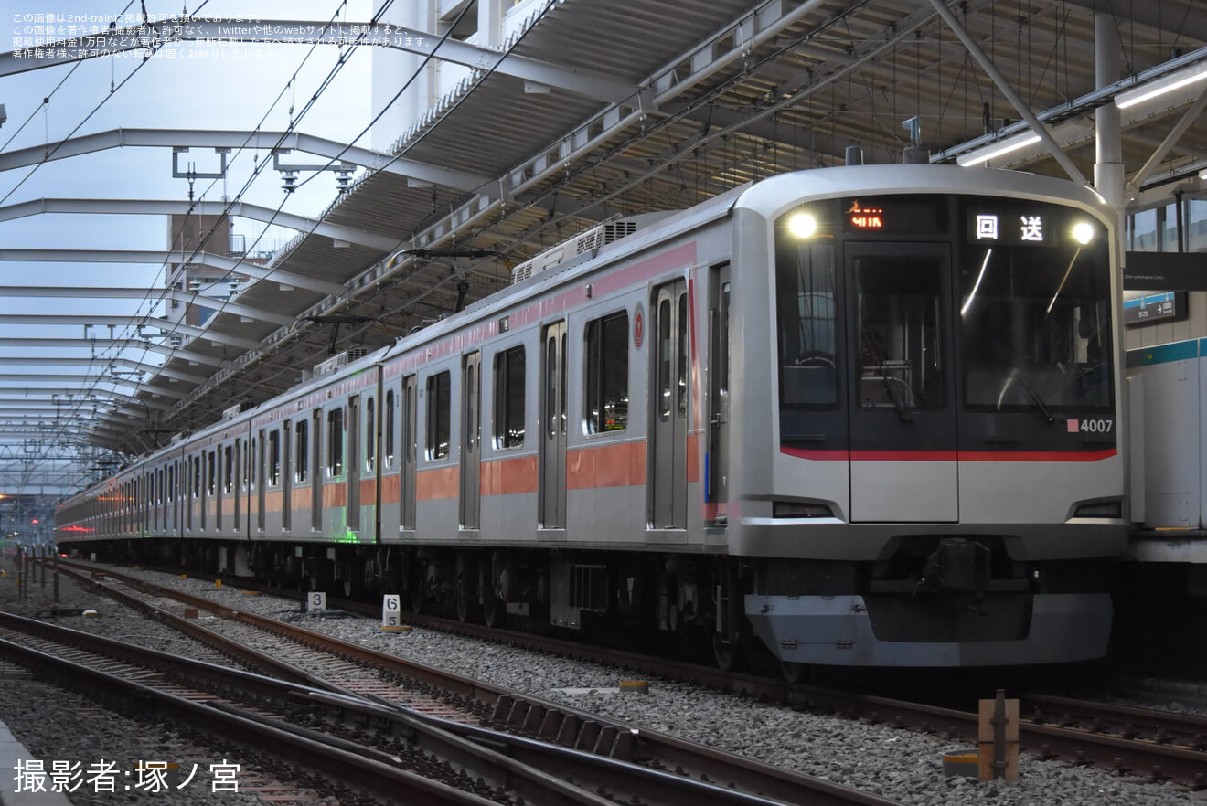 【東急】5050系4107F 元住吉検車区返却回送の拡大写真