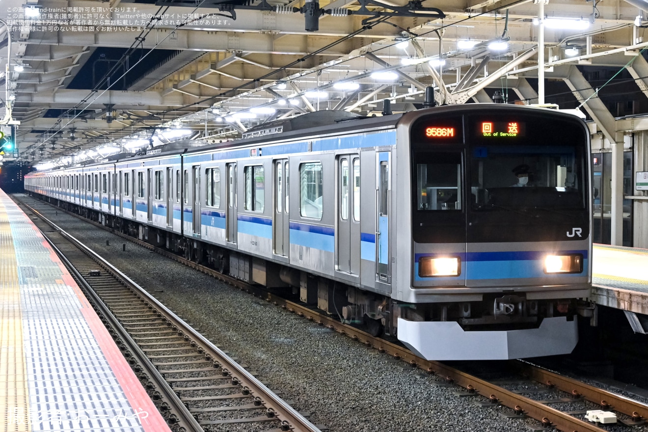 【JR東】E231系K1編成豊田車両センターから返却回送の拡大写真