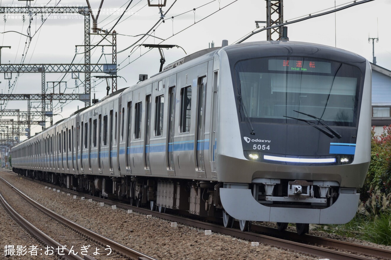 【小田急】5000形5054F(5054×10) 車輪交換試運転の拡大写真