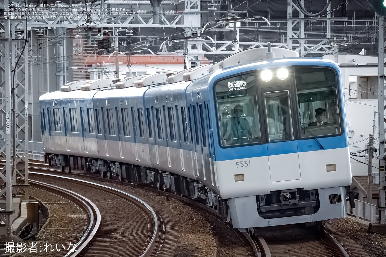 【阪神】5550系5551F(フルユニット) 尼崎工場出場試運転の拡大写真