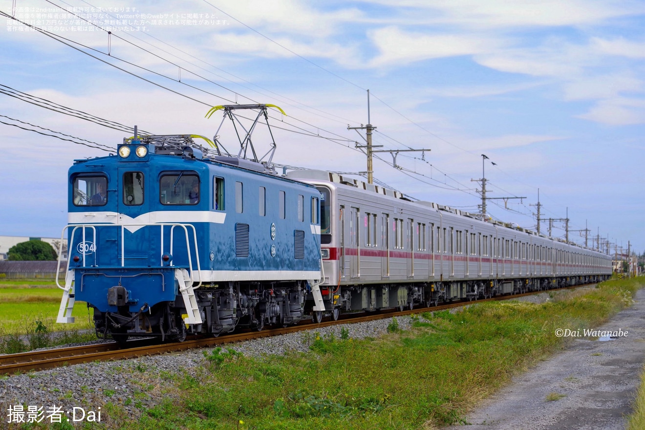 【東武】10030型11643F+11439F南栗橋工場出場回送の拡大写真