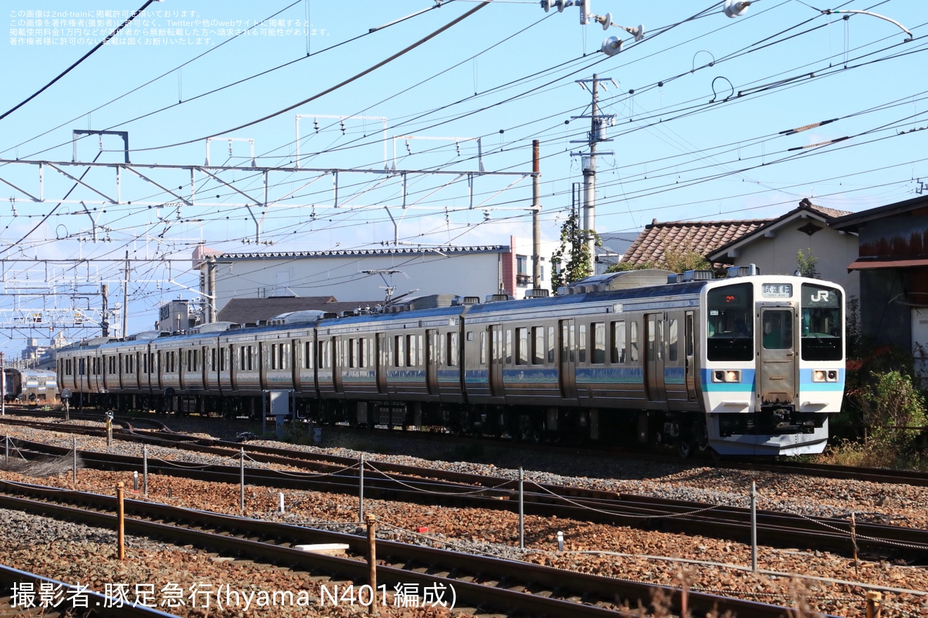 【JR東】211系N613編成長野総合車両センター構内試運転の拡大写真