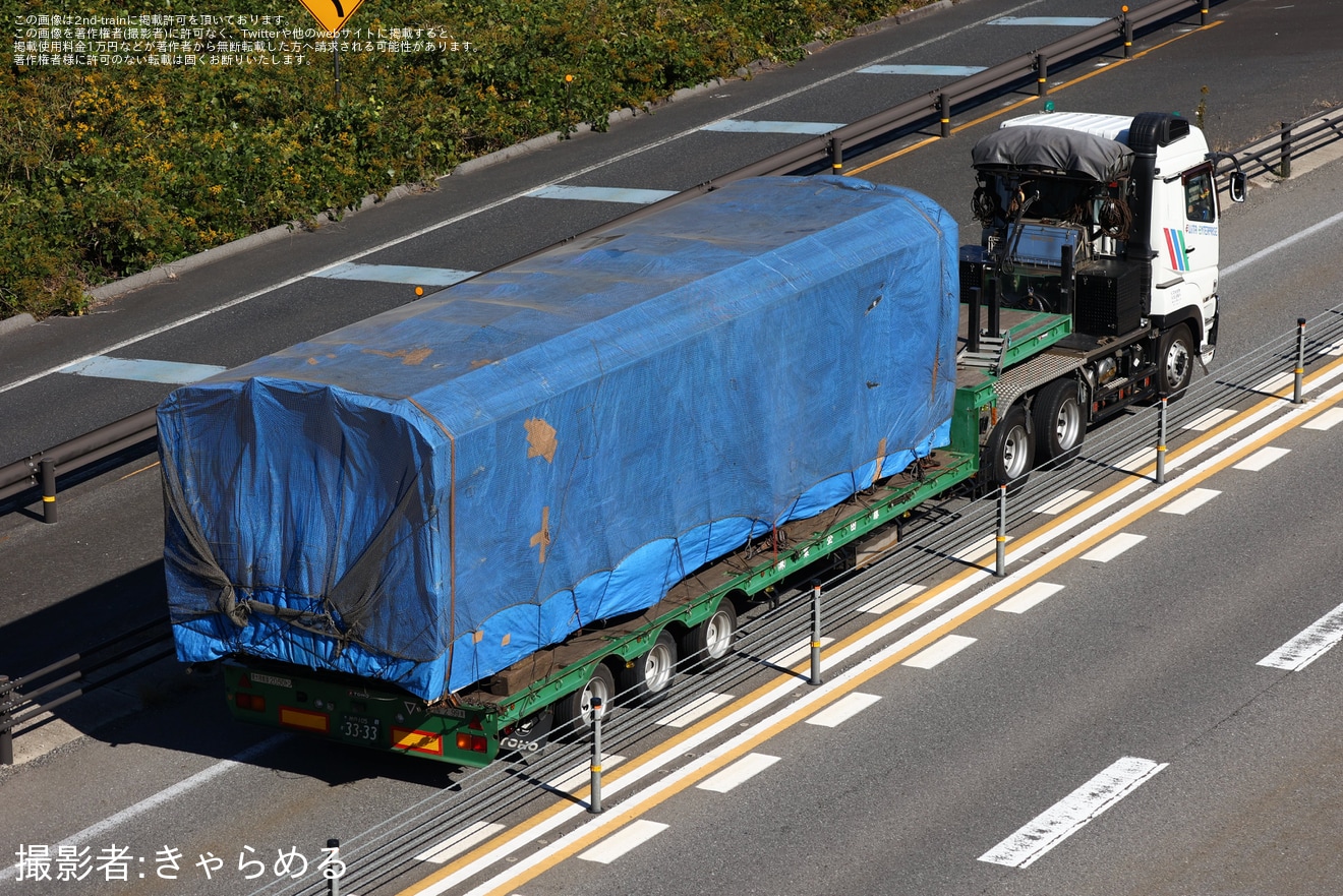 【JR西】スハフ12-801(奥出雲おろち号客車)が廃車・解体のため搬出の拡大写真