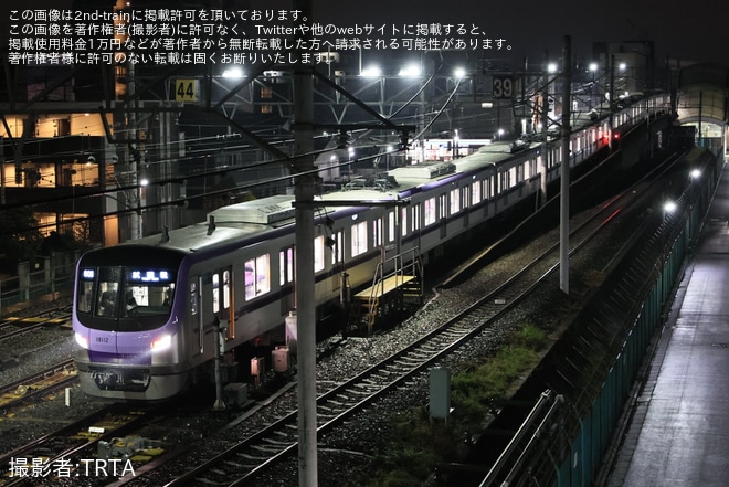 【メトロ】18000系18112F千代田線で試運転を不明で撮影した写真