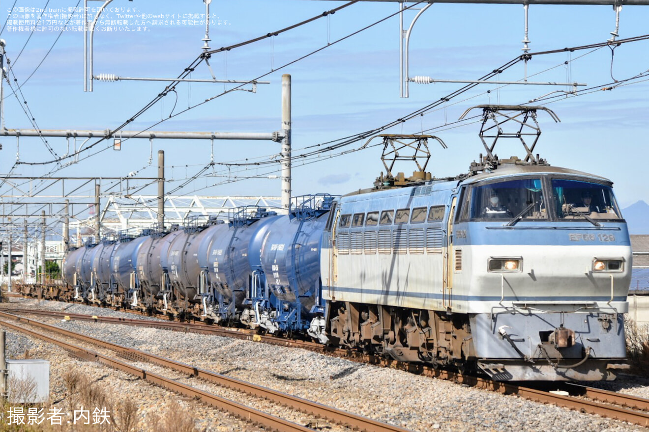 【JR貨】EF66-129が8764レを代走の拡大写真