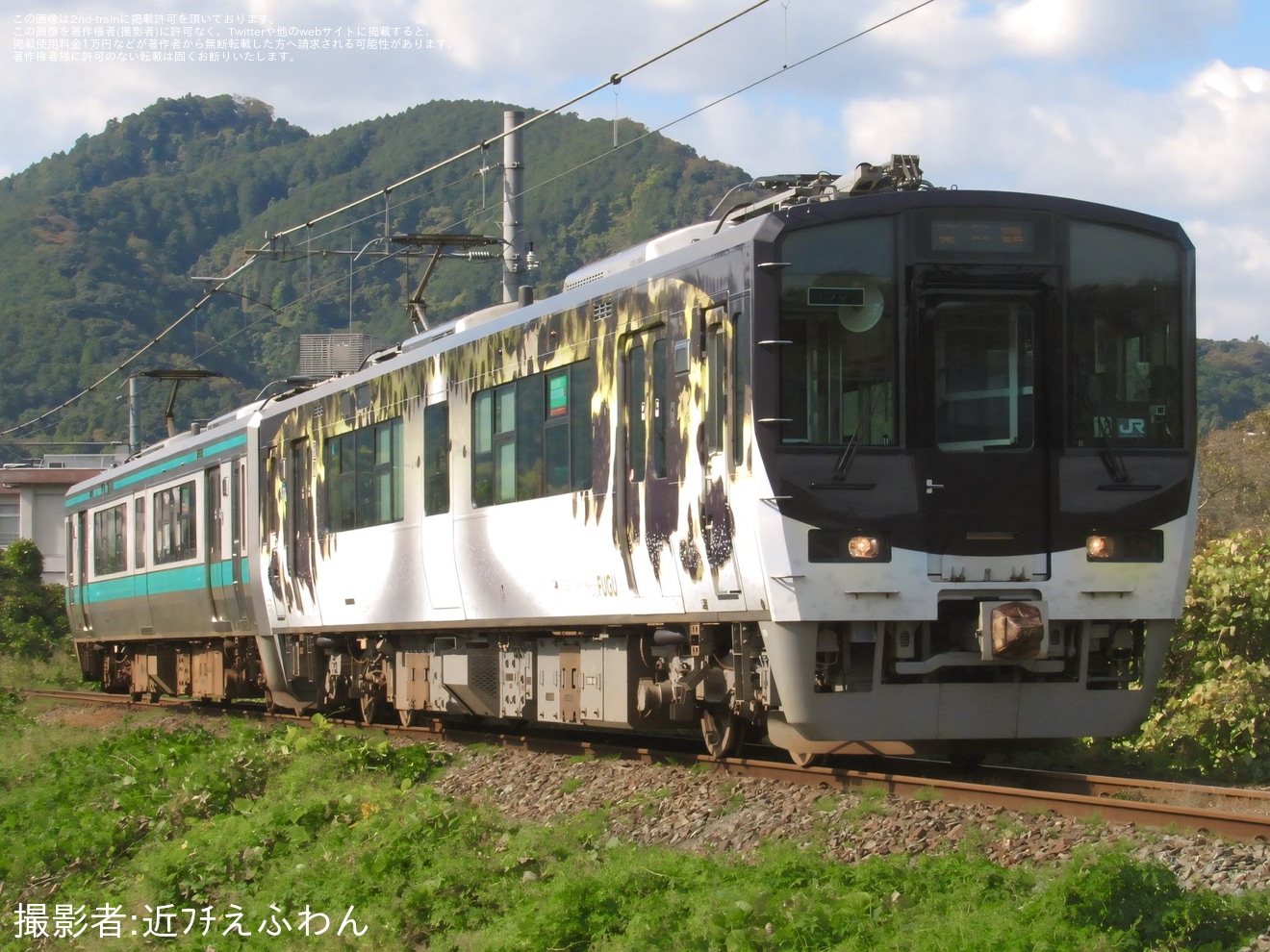 【JR西】新しいラッピング列車「トラフグ号」が運転開始の拡大写真