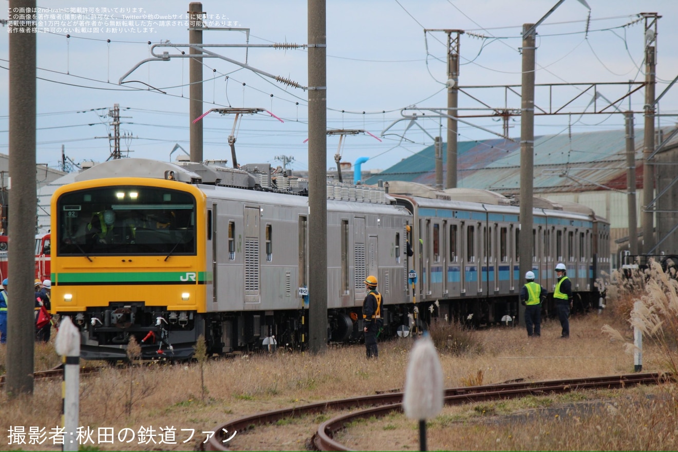 【JR東】E493系02編成とE231系800番台K2編成が連結試験やブレーキ試験などを実施の拡大写真