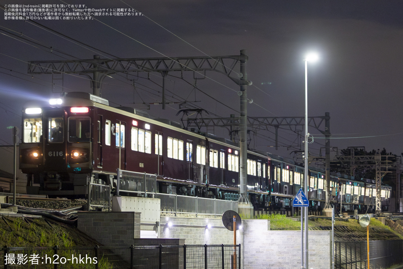 【能勢電】7200系7210F(7210x2R)+7211F(7211x2R)尼崎工場から回送の拡大写真