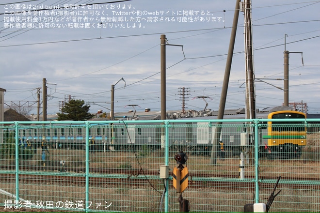 【JR東】E493系02編成とE231系800番台K2編成が連結試験やブレーキ試験などを実施を不明で撮影した写真