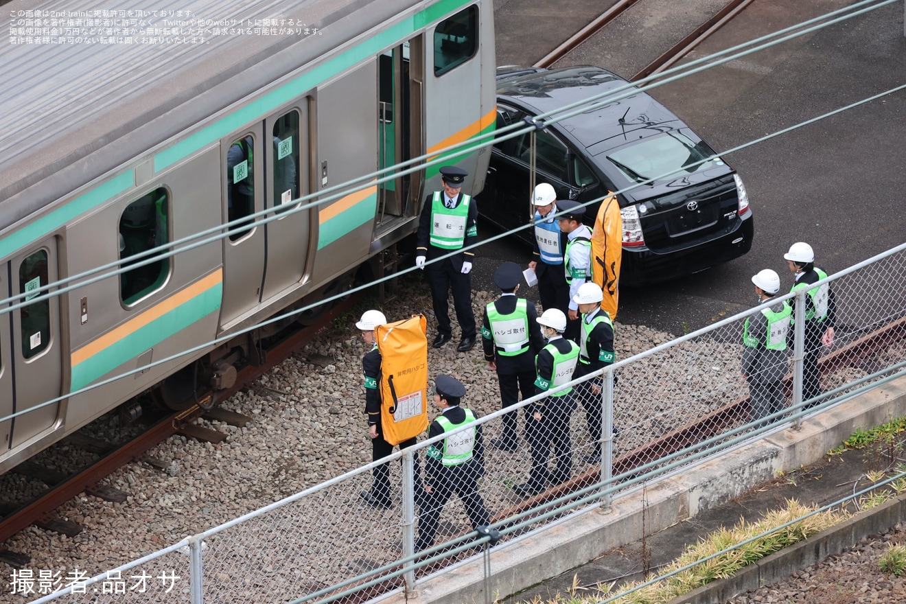 【JR東】E231系コツS-14編成が東京DMAT発足20周年関連行事に使用されるの拡大写真