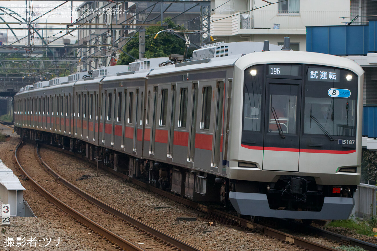 【東急】5080系5187F 長津田車両工場出場試運転の拡大写真