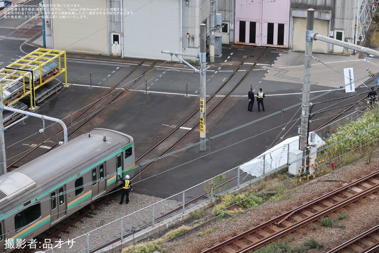 【JR東】E231系コツS-14編成が東京DMAT発足20周年関連行事に使用されるの拡大写真