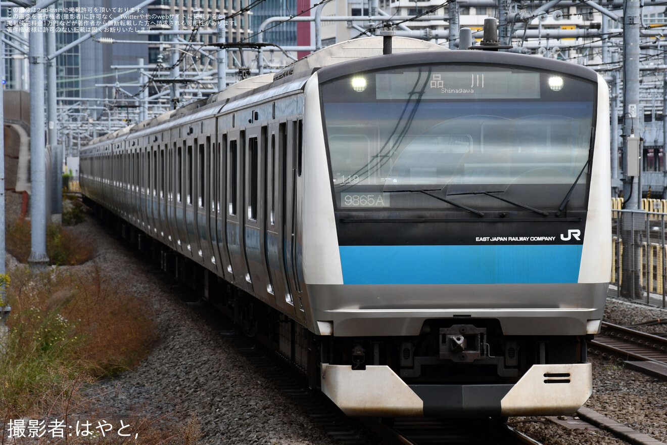 【JR東】京浜東北線大井町駅工事に伴い品川行が運転されるの拡大写真