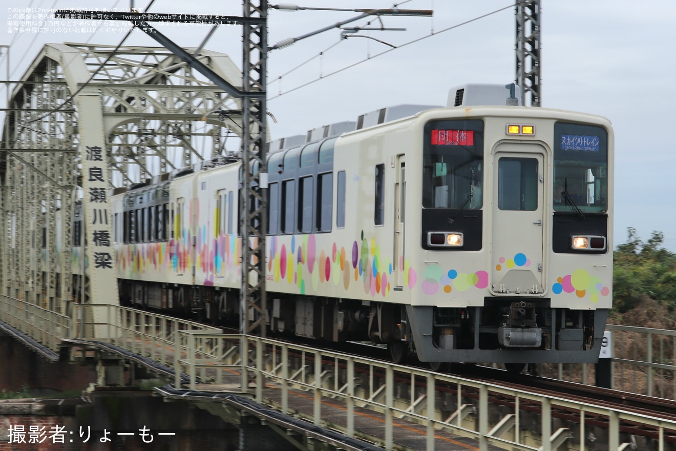 【東武】スカイツリートレイン使用「輪行専用特別列車『奥佐野トレイン』」運転の拡大写真