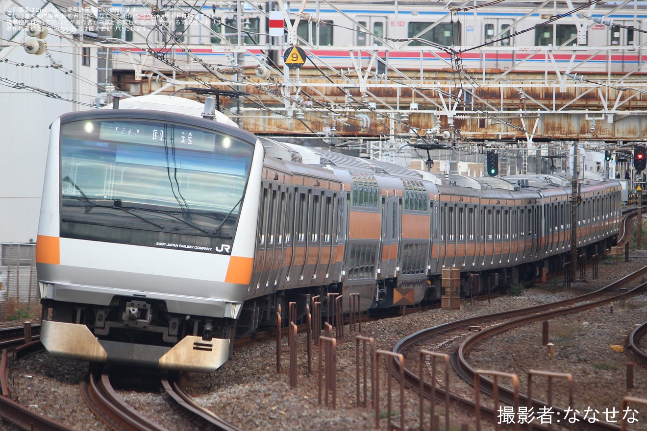 【JR東】E233系トタH43編成 グリーン車組み込み返却回送の拡大写真