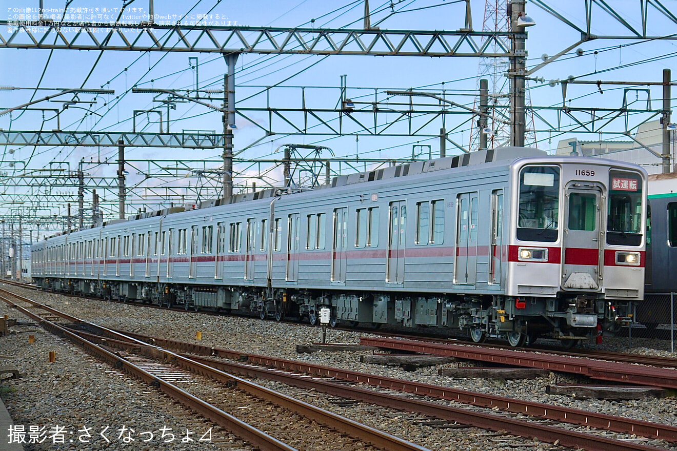 【東武】10030型11659F南栗橋工場出場試運転の拡大写真