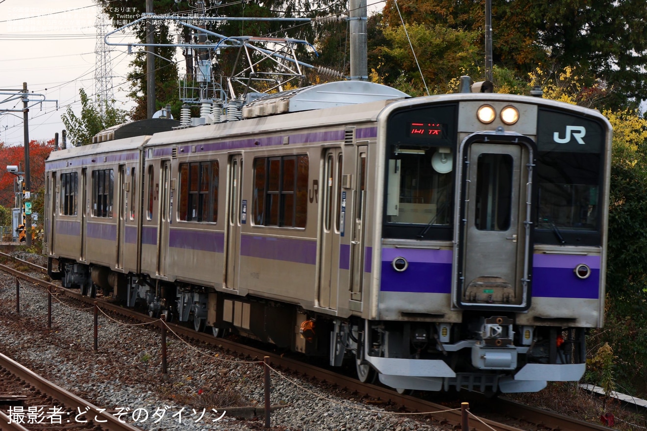 【JR東】701系1035編成郡山総合車両センター出場回送の拡大写真