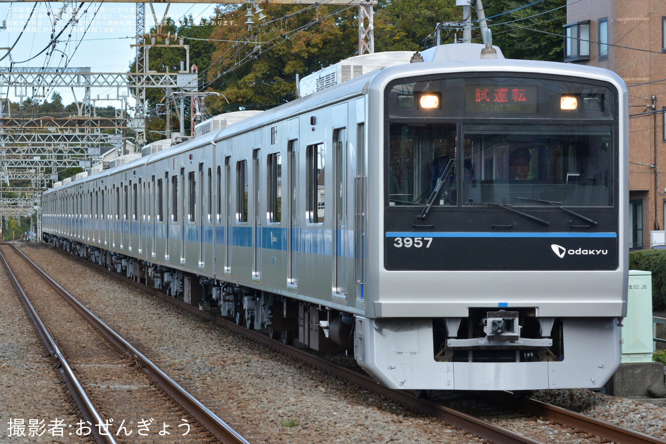 【小田急】3000形3657F(3657×8)全般検査明け試運転の拡大写真