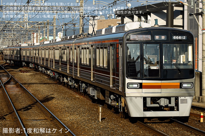 【大阪メトロ】66系66612F東吹田検車場出場試運転