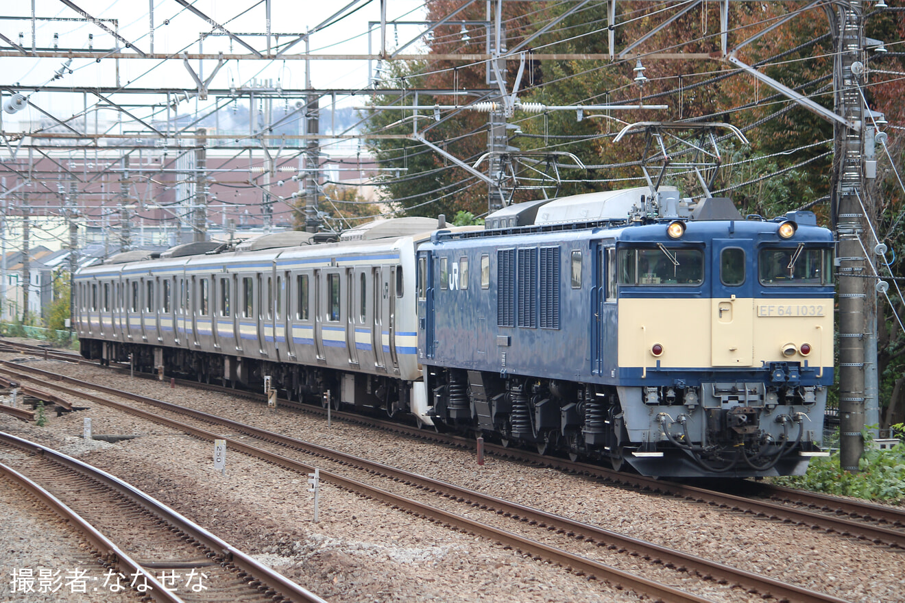 【JR東】E217系クラY-128編成長野総合車両センターへ配給輸送の拡大写真