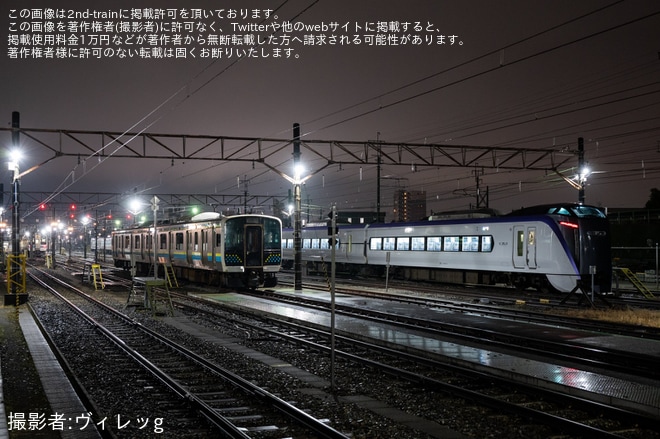 【JR東】E131系R10編成が中央線でワンマン設備確認試運転