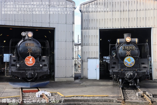 【JR東】ぐんま車両センター「蒸気機関車3両並び撮影会」開催をぐんま車両センターで撮影した写真