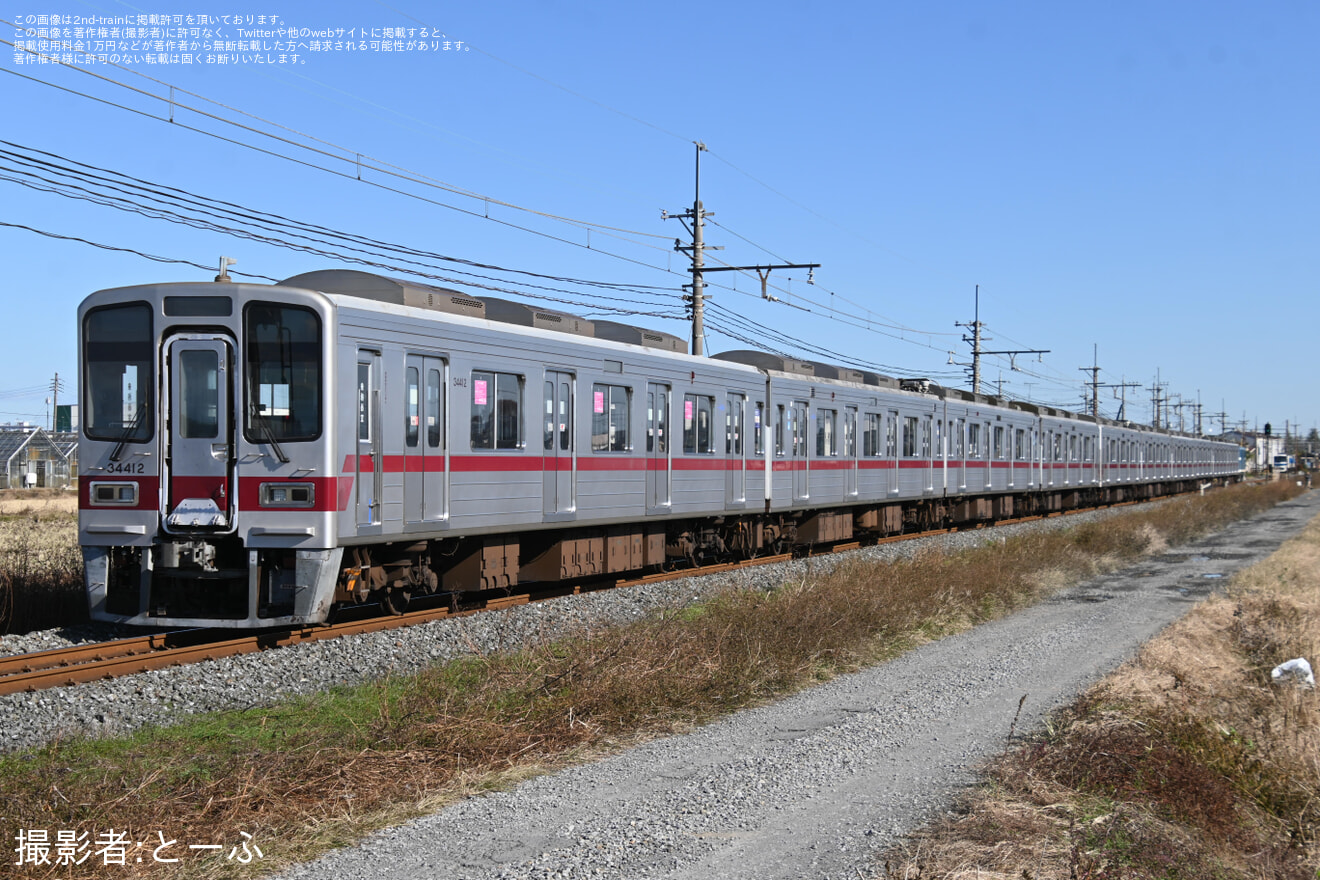 【東武】30000系31612F+31412F南栗橋工場入場回送の拡大写真