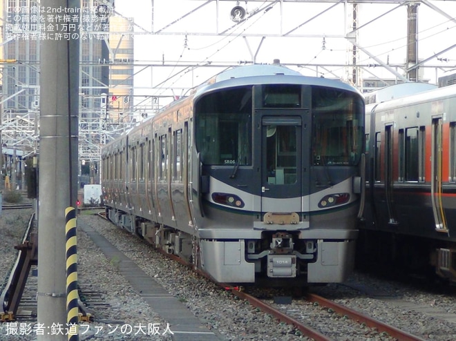 【JR西】227系SR06編成を含む4両が吹田総合車両所森ノ宮支所で留置