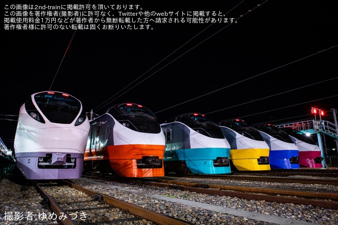 を勝田車両センターで撮影した写真