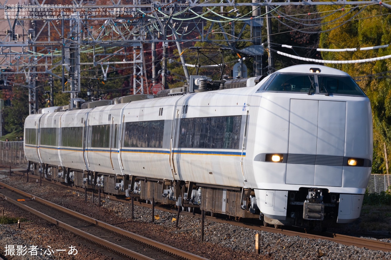 【JR西】681系W12編成吹田総合車両所本所出場試運転の拡大写真