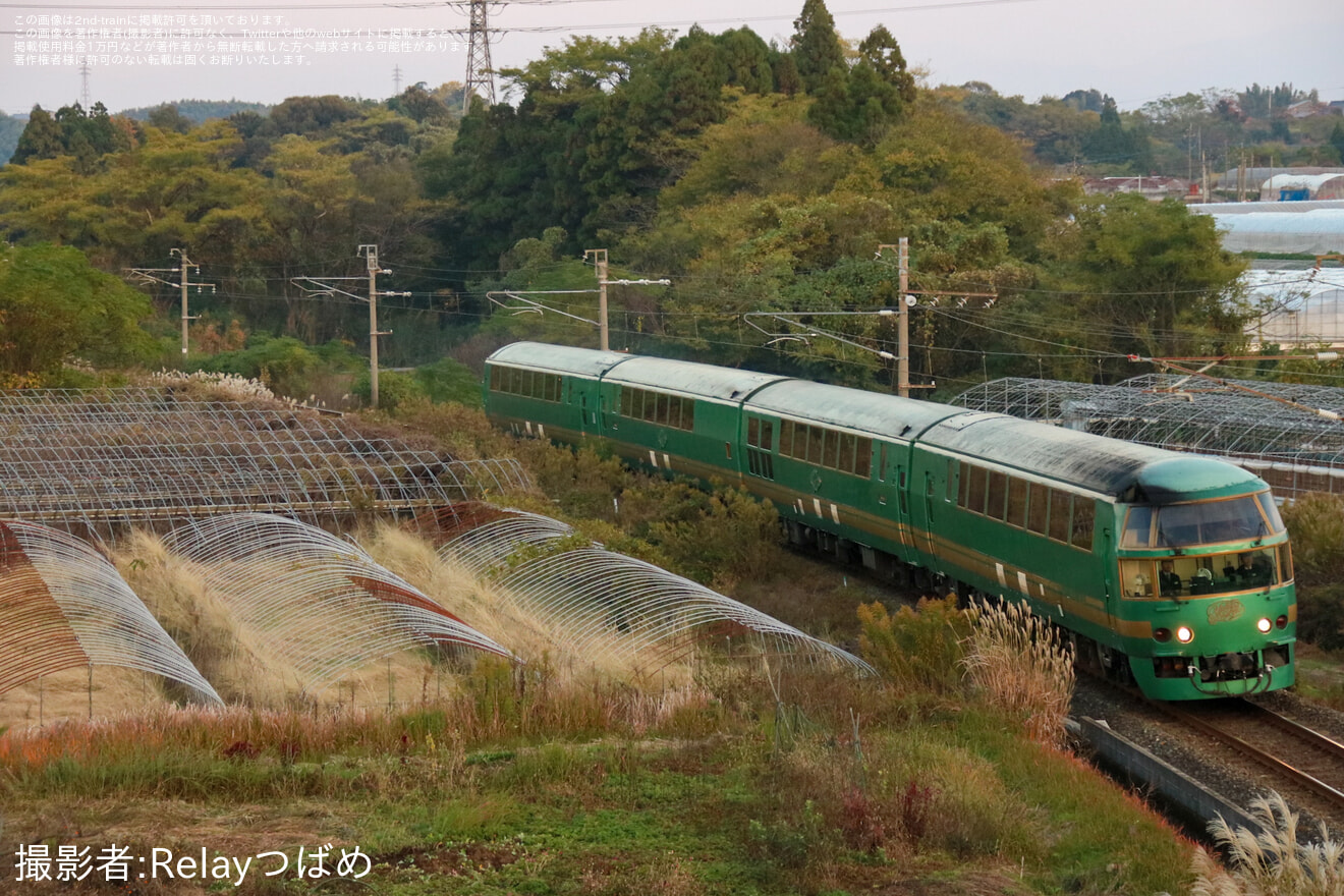 【JR九】キハ71(ゆふいんの森)使用による団体臨時列車が豊肥本線・鹿児島本線で運転されるの拡大写真