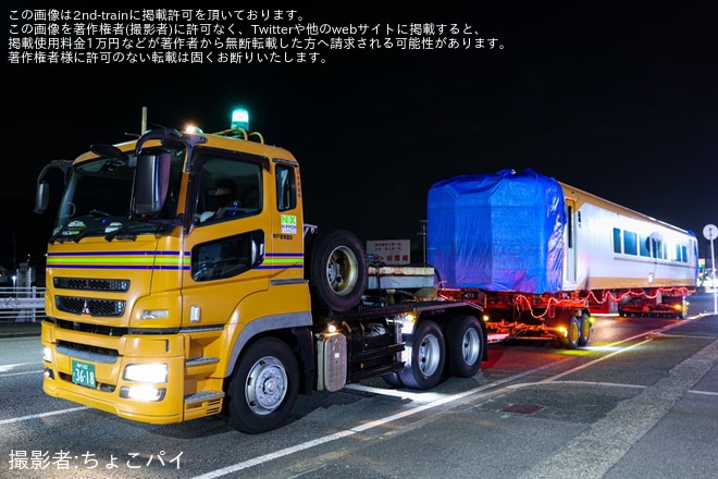 【近鉄】16000系Y07 廃車陸送を不明で撮影した写真