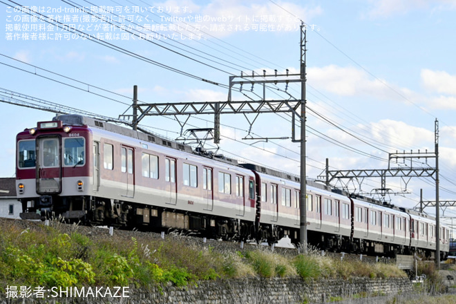 【近鉄】8600系X54が塩浜検修車庫へ廃車回送を北楠～塩浜間で撮影した写真