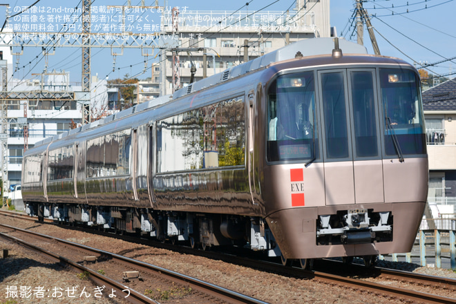 【小田急】30000形30057F(30057×4)重要部検査明け試運転を座間～海老名間で撮影した写真