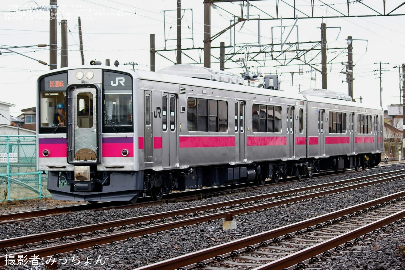 【JR東】701系N25編成秋田総合車両センター出場の拡大写真