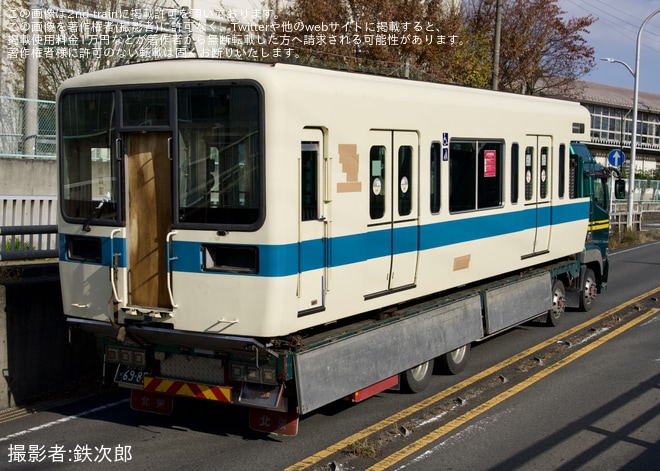 【小田急】8000形8257×6(8257F)新宿方先頭車廃車陸送を相模原市内で撮影した写真