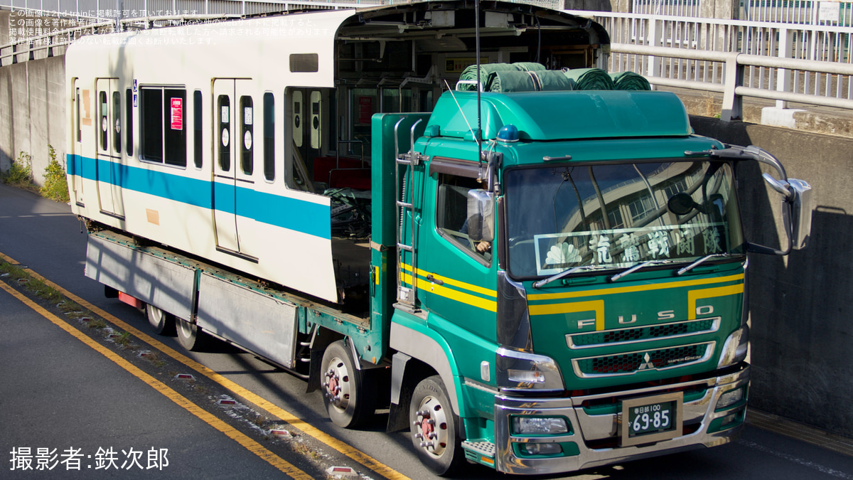 小田急】8000形8257×6(8257F)新宿方先頭車廃車陸送 |2nd-train
