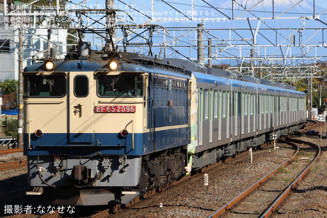 【東武】60000系61601F甲種輸送を不明で撮影した写真